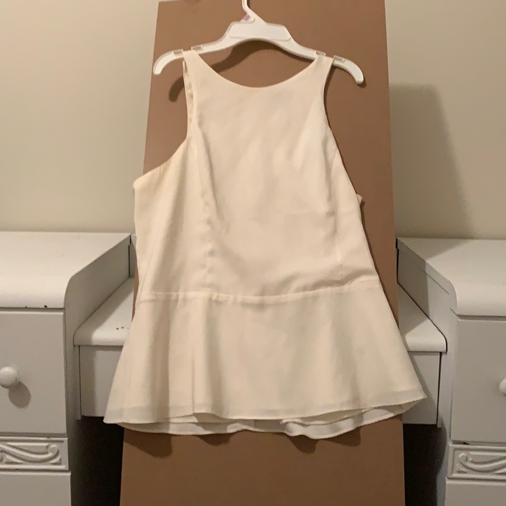 Cream  Sleeveless top